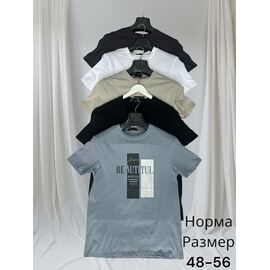 Футболка чоловіча H1427 beige р.48-56 "Hai" недорого оптом від прямого постачальника