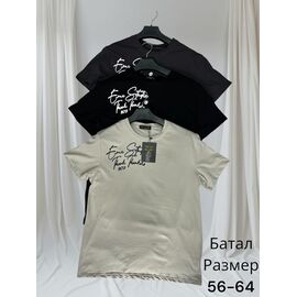 Футболка чоловіча H1488 beige р.56-64 "Hai" недорого оптом від прямого постачальника