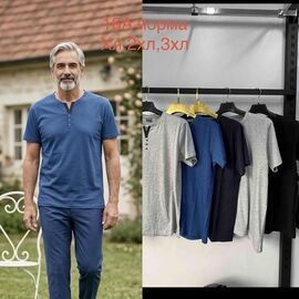 Футболка чоловіча 16A mix р.XL-3XL "Lina" недорого оптом від прямого постачальника