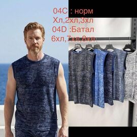 Майка чоловіча 04C mix р.XL-3XL "Lina" недорого оптом від прямого постачальника