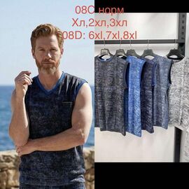 Майка чоловіча 08D mix р.6XL-8XL "Lina" недорого оптом від прямого постачальника