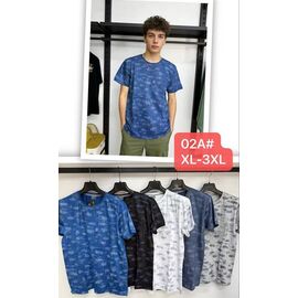 Футболка чоловіча 02B mix р.6XL-8XL "Lina" недорого оптом від прямого постачальника