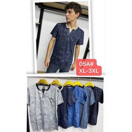 Футболка чоловіча 05B mix р.6XL-8XL "Lina" недорого оптом від прямого постачальника