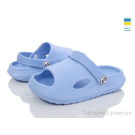 Фотография Шлепки детские летние Лето DS ПД06 небесний (8 пар р.24-31) "Vladimir" недорого оптом от прямого поставщика