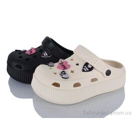 Крокси жіночі літні Літо SD9034-SURT mix (24 пар р.36-41) "YZY" недорого оптом від прямого постачальника