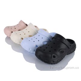 Крокси жіночі літні Літо SB11189 mix (24 пар р.30-35) "YZY" недорого оптом від прямого постачальника