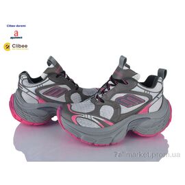 Фотография Кроссовки детские модные Весна/осень AD23991-2 grey-pink (6 пар р.35-40) "Clibee-Doremi" недорого оптом от прямого поставщика