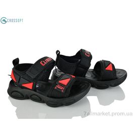 Сандалії дитячі літні Літо Z850A black-red (6 пар р.26-31) "CROSSOPT" недорого оптом від прямого постачальника