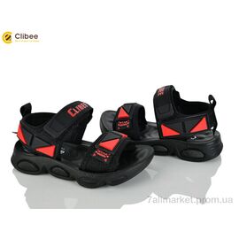 Сандалії дитячі літні Літо Z850A  black-red (6 пар р.26-31) "Clibee" недорого оптом від прямого постачальника