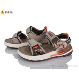 Сандалії дитячі літні Літо ZC2311-4 khaki-orange (6 пар р.32-37) "Clibee" недорого оптом від прямого постачальника