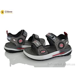 Сандалії дитячі літні Літо ZC2321-2 grey (6 пар р.32-37) "Clibee" недорого оптом від прямого постачальника