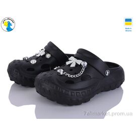 Фотография Кроксы женские летние Лето 124521 чорний (8 пар р.36-41) "Jose Amorales" недорого оптом от прямого поставщика