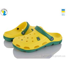 Фотография Кроксы мужские легкие Лето 116113 жовтий (8 пар р.41-46) "Jose Amorales" недорого оптом от прямого поставщика