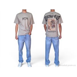 Фотография Футболка мужская Лето 90584 gri (5 шт. р.сетка S-XL) "I8denim" недорого оптом от прямого поставщика