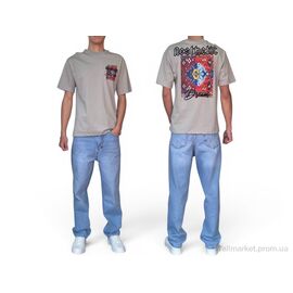 Фотография Футболка мужская Лето 90555 gri (5 шт. р.сетка S-XL) "I8denim" недорого оптом от прямого поставщика