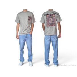 Фотография Футболка мужская Лето 90580 gri (5 шт. р.сетка S-XL) "I8denim" недорого оптом от прямого поставщика