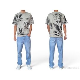 Фотография Футболка мужская Лето 90566 gri (5 шт. р.сетка S-XL) "I8denim" недорого оптом от прямого поставщика
