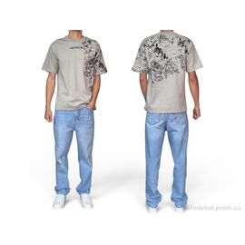 Фотография Футболка мужская Лето 90568 gri (5 шт. р.сетка S-XL) "I8denim" недорого оптом от прямого поставщика