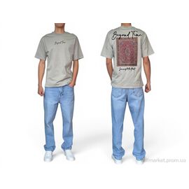 Фотография Футболка мужская Лето 90577 gri (5 шт. р.сетка S-XL) "I8denim" недорого оптом от прямого поставщика