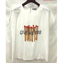 футболка жіноча 9595 white р.52-62 "LIDA" недорого оптом від прямого постачальника