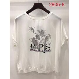 футболка жіноча 2805-8 white р.52-62 "LIDA" недорого оптом від прямого постачальника