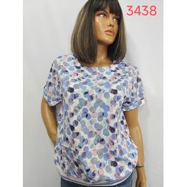 футболка жіноча 3438 l.blue р.52-62 "LIDA" недорого оптом від прямого постачальника