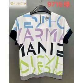 футболка жіноча 9716 white-purple р.52-62 "LIDA" недорого оптом від прямого постачальника