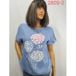 футболка жіноча 2805-2 blue р.52-62 "LIDA" недорого оптом від прямого постачальника