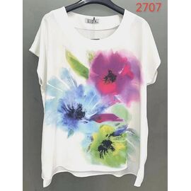 футболка жіноча 2707 white р.52-62 "LIDA" недорого оптом від прямого постачальника