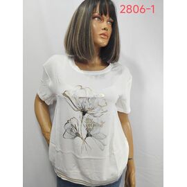 футболка жіноча 2806-1 white р.50-60 "LIDA" недорого оптом від прямого постачальника