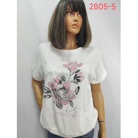 футболка жіноча 2805-5 white р.52-62 "LIDA" недорого оптом від прямого постачальника