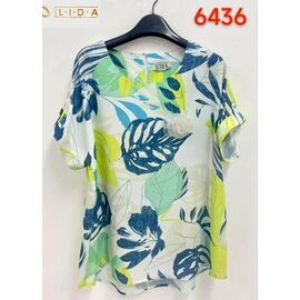 футболка жіноча 2431 red-white р.52-62 "LIDA" недорого оптом від прямого постачальника