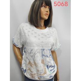 футболка жіноча 5068 white р.52-62 "LIDA" недорого оптом від прямого постачальника