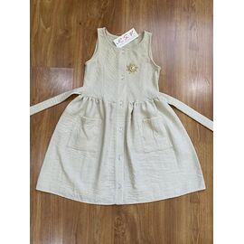 Сукня дитяча легка на дівчинку 113 beige р.116-140 "RSV" недорого оптом від прямого постачальника