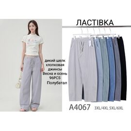 Фотография Штаны женские A4067 mix р.3XL-6XL "ZERO" недорого оптом от прямого поставщика