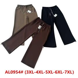 Штани спортивні жіночі AL0954 микс р.3XL-7XL "ZERO" недорого оптом від прямого постачальника