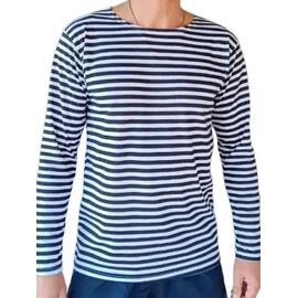 Фотография Тельняшка мужская AL148 blue р.48-54 "Алия" недорого оптом от прямого поставщика