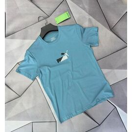 Фотография Футболка мужская 66967 l.blue р.S-2XL "MACCALI" недорого оптом от прямого поставщика