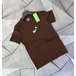 Фотография Футболка мужская 66971 brown р.S-2XL "MACCALI" недорого оптом от прямого поставщика