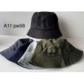 Фотография Панама мужская A11 mix р.58 "WHITE" недорого оптом от прямого поставщика