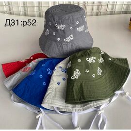Фотография Панама детская на мальчика D31 mix р.52 "WHITE" недорого оптом от прямого поставщика