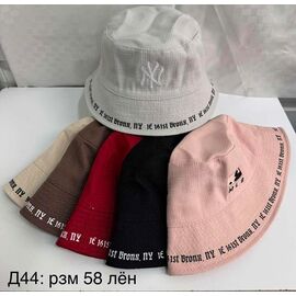 Фотография Панама женская D44 mix р.58 "WHITE" недорого оптом от прямого поставщика