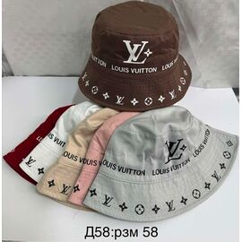 Фотография Панама женская D58 mix р.58 "WHITE" недорого оптом от прямого поставщика