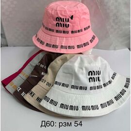 Фотография Панама детская на девочку D60 mix р.54 "WHITE" недорого оптом от прямого поставщика