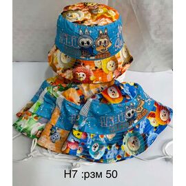 Фотография Панама детская на мальчика H7 mix р.50 "WHITE" недорого оптом от прямого поставщика