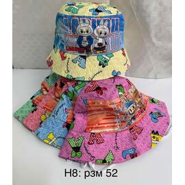 Фотография Панама детская на девочку H8 mix р.52 "WHITE" недорого оптом от прямого поставщика