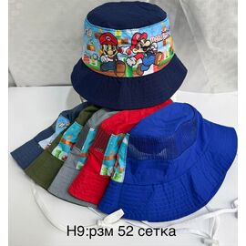 Фотография Панама детская на мальчика H9 mix р.52 "WHITE" недорого оптом от прямого поставщика