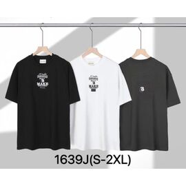 Футболка чоловіча 1639J black р.S-2XL "Ale-Ate" недорого оптом від прямого постачальника