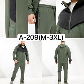 Фотография Костюм спортивный мужской A212 khaki р.M-3XL "Ale-Ate" недорого оптом от прямого поставщика