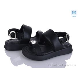 Босоніжки дитячі літні Літо ABX1202P black (6 пар р.26-31) "Clibee-ShoSho" недорого оптом від прямого постачальника